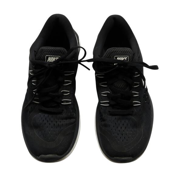 Nike Flex 2017 Run Black And White Sneakers Size 8 - Picture 2 of 11